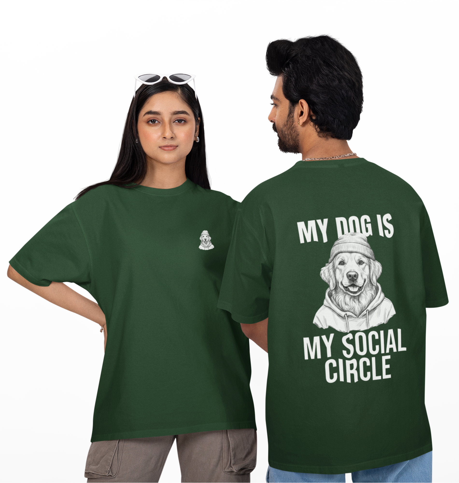 My Social Circle Unisex Oversized Tee