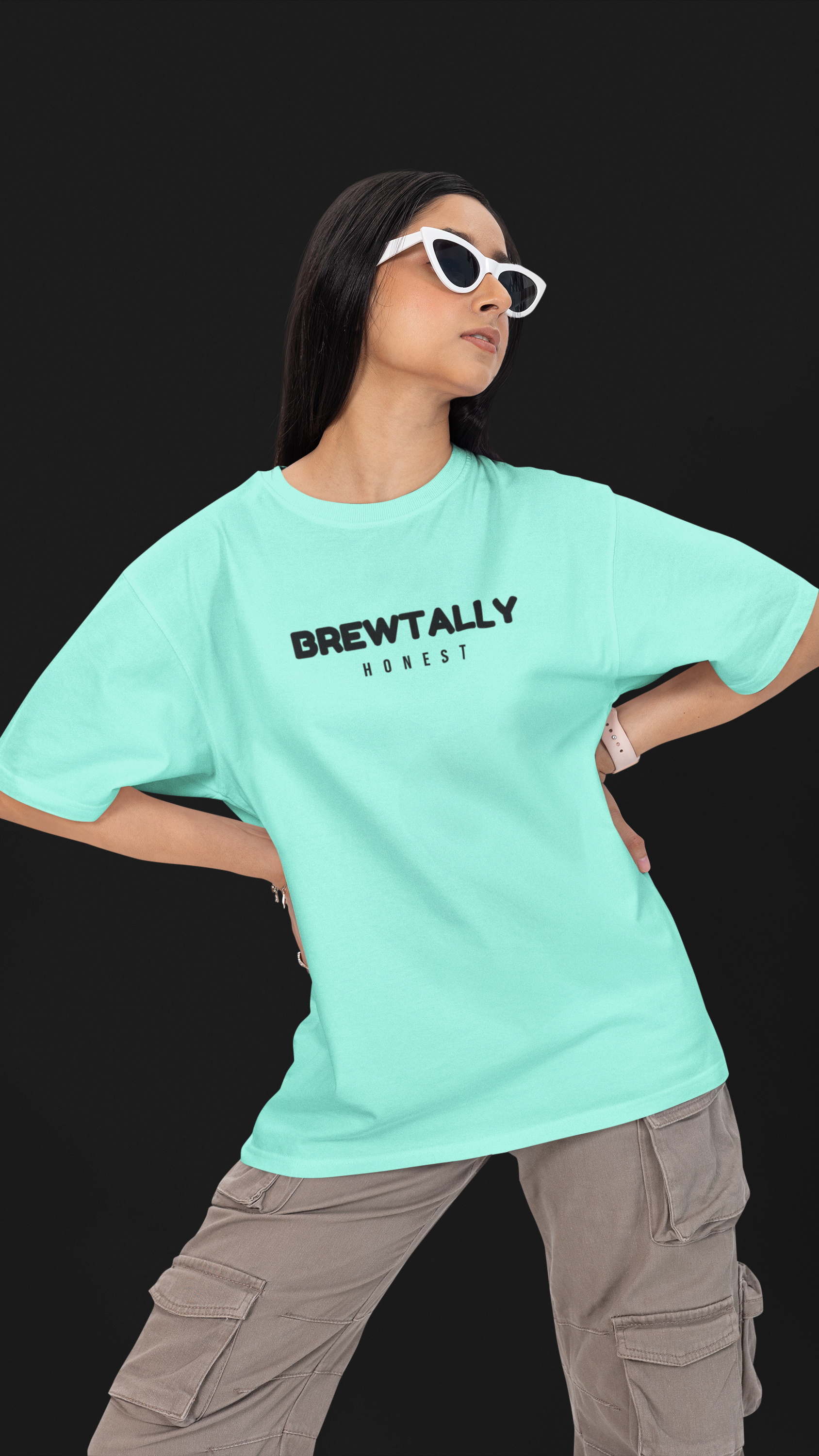 Brewtally Honest Unisex Oversized Tee 🖤☕