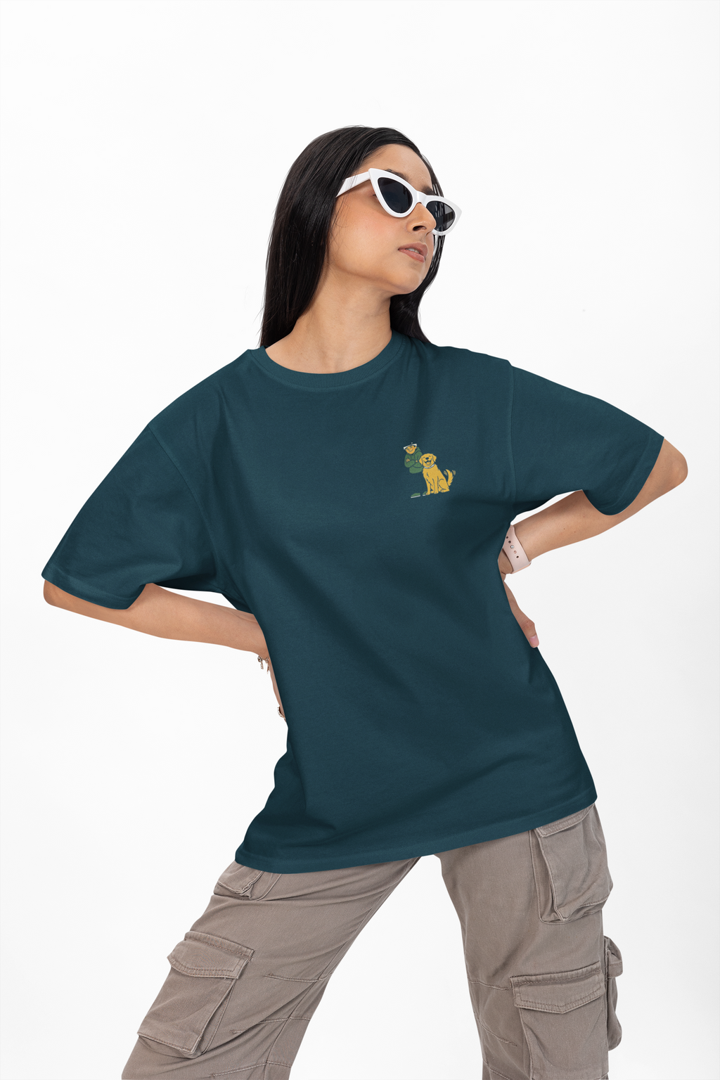 Easy Dog Parent Unisex Oversized Tee