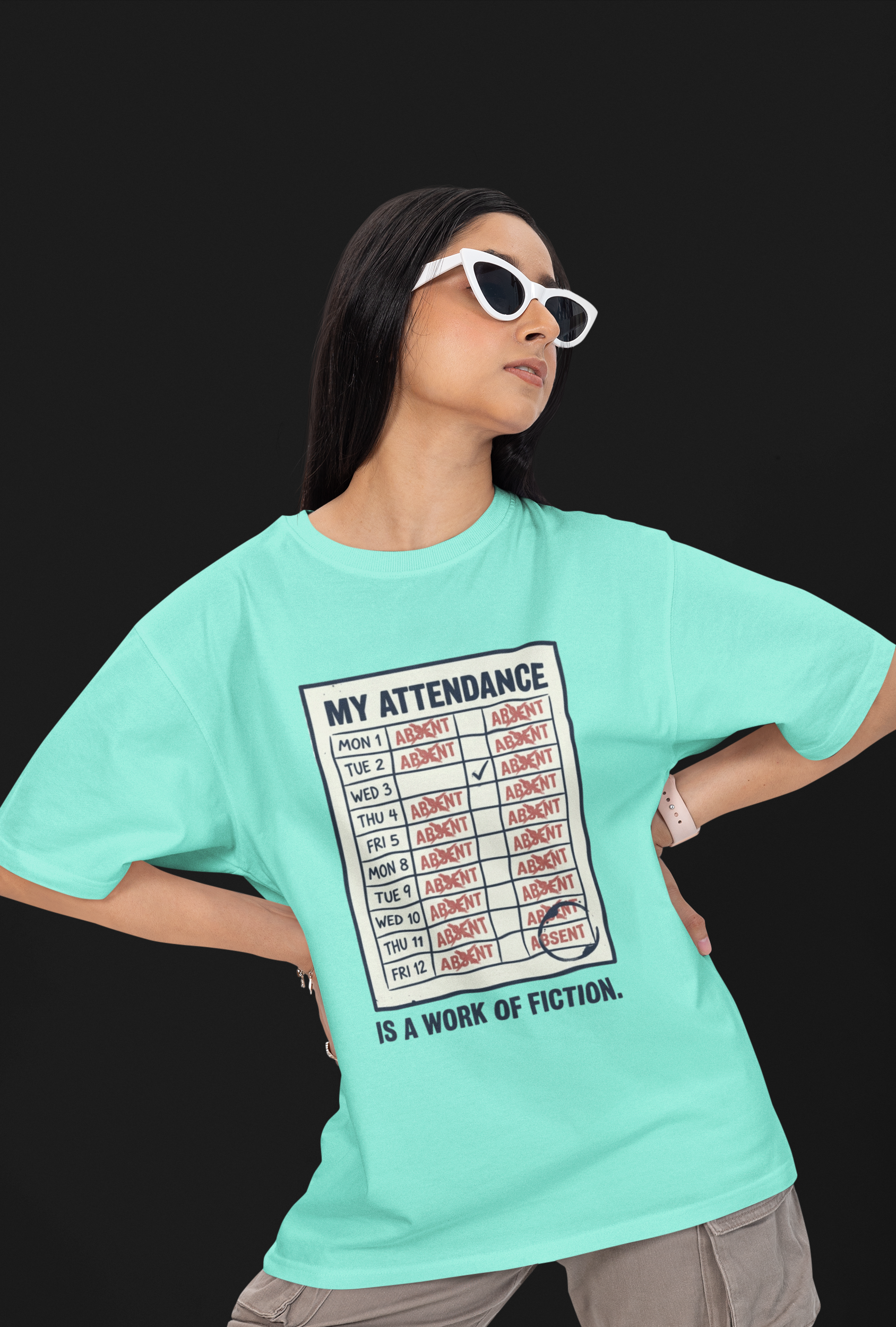 Attendance Unisex Oversized Tee