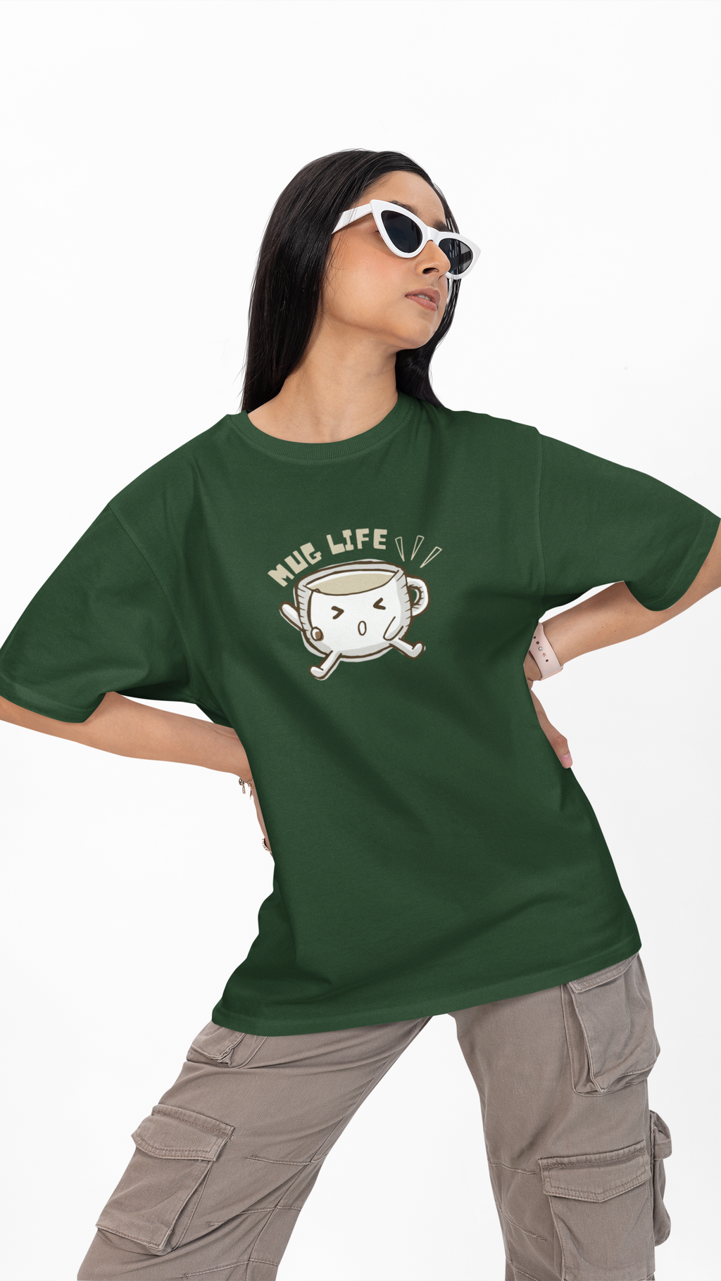 Mug Life Unisex Oversized Tee