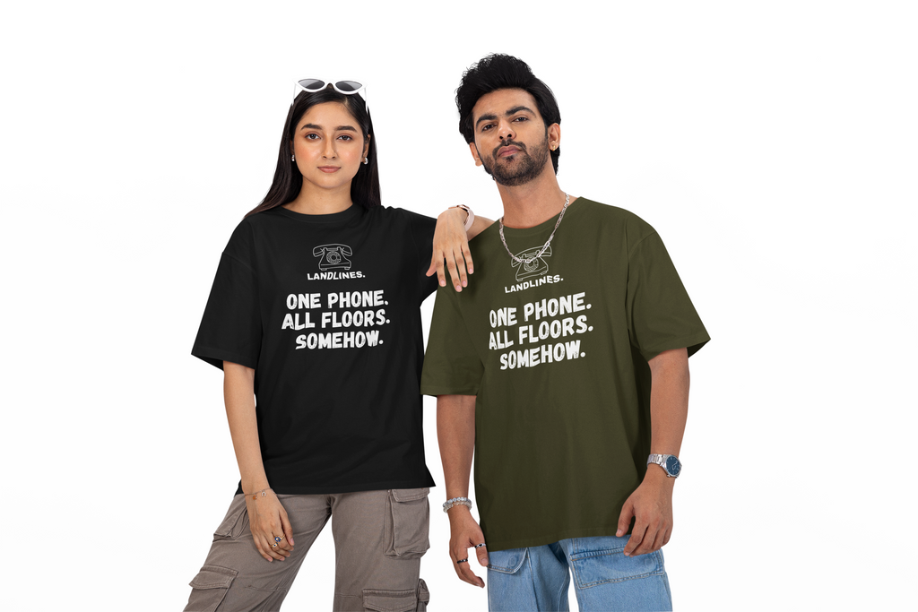 Landlines - Unisex Oversized Tee