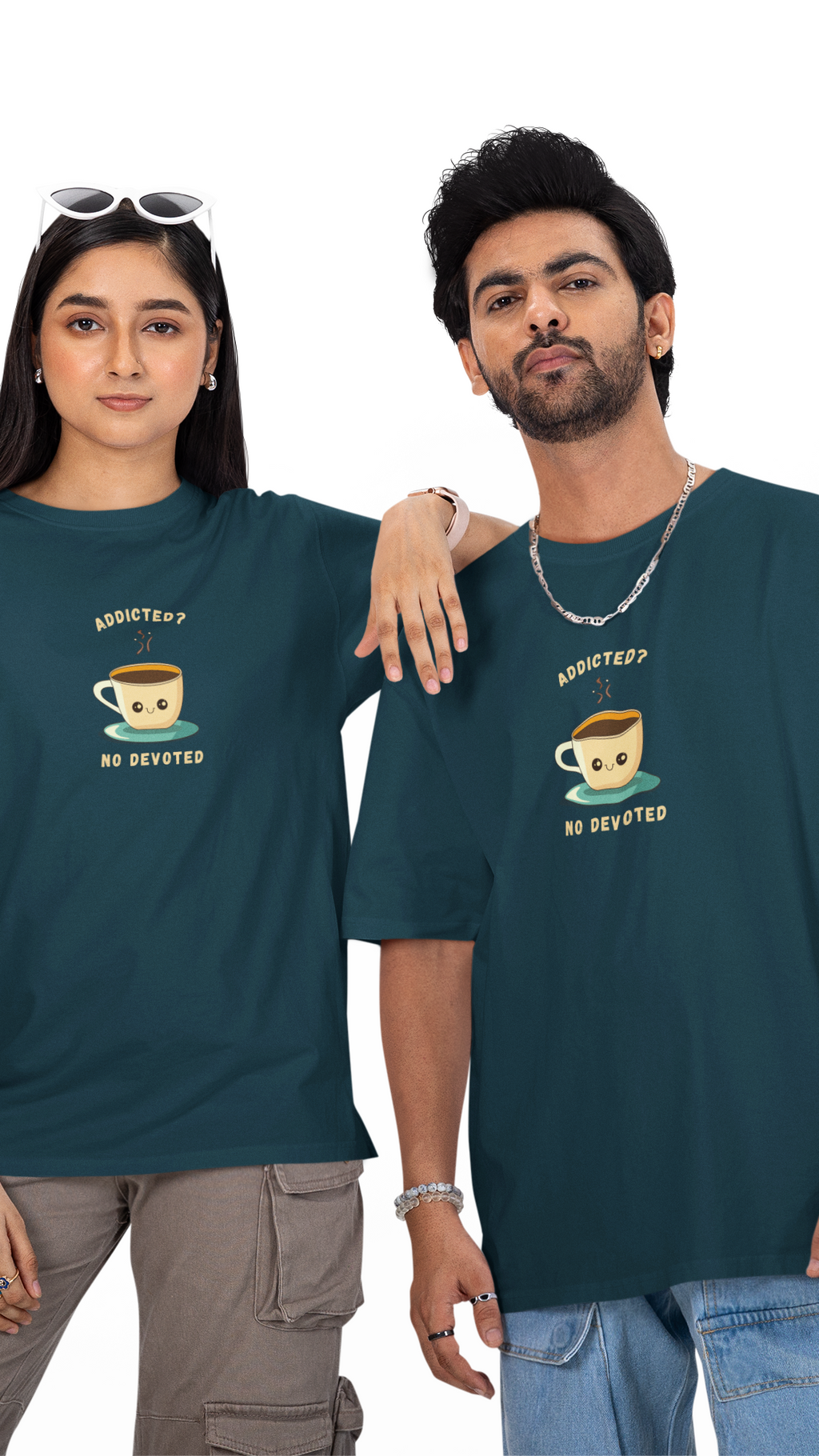 Addicted? No. Devoted. Unisex Oversized Tee