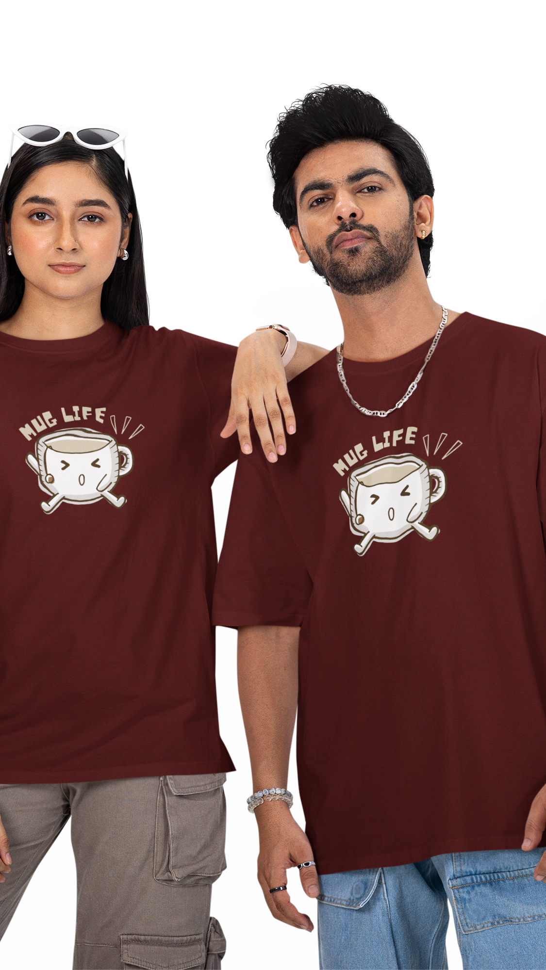 Mug Life Unisex Oversized Tee