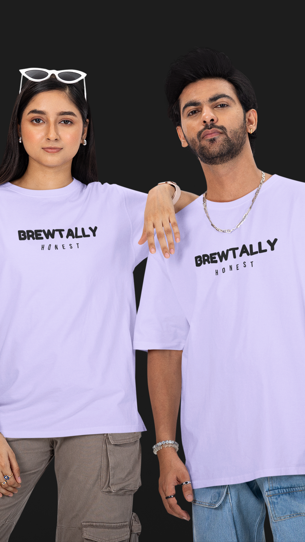 Brewtally Honest Unisex Oversized Tee