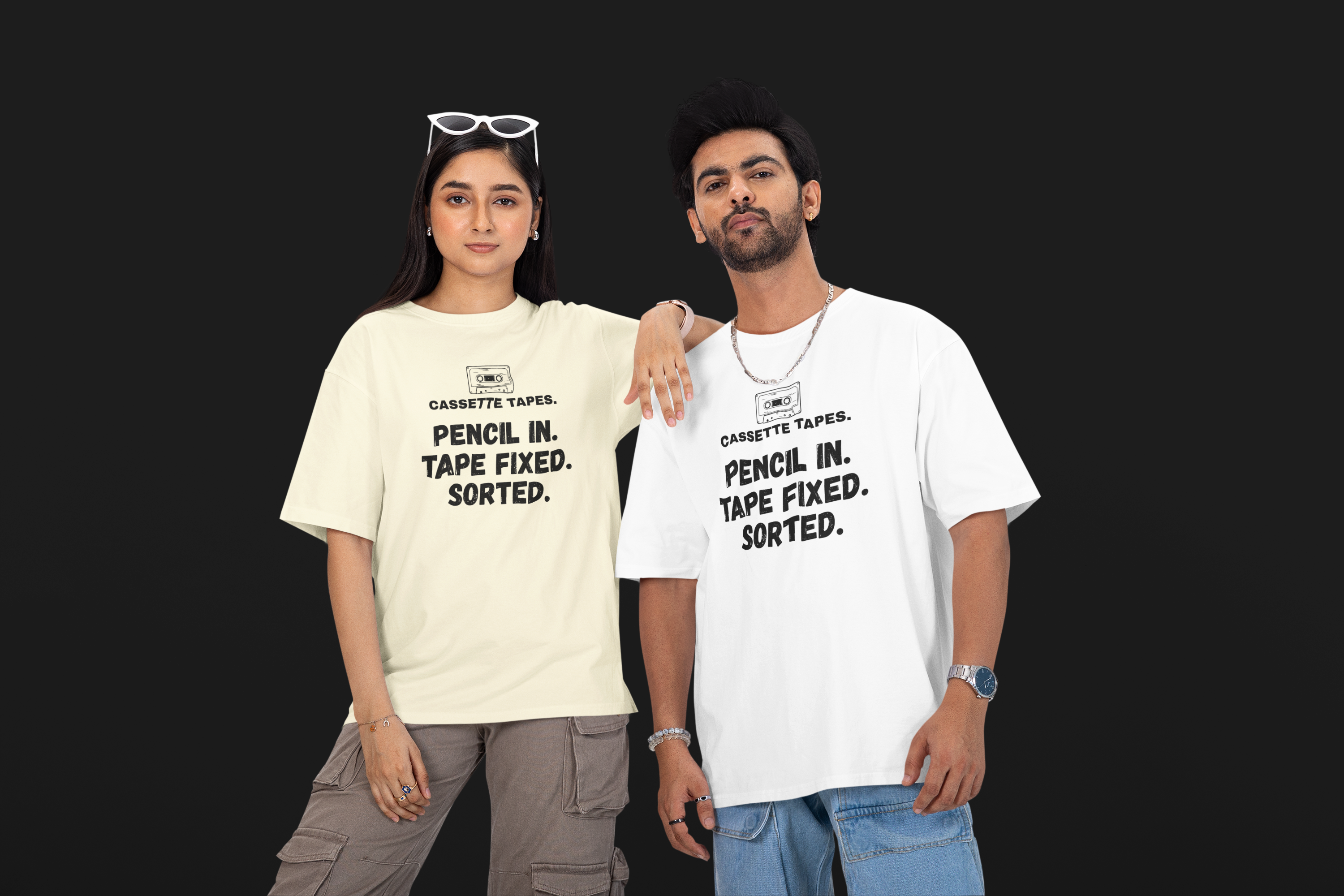 Cassette Tapes — Unisex Oversized Tee