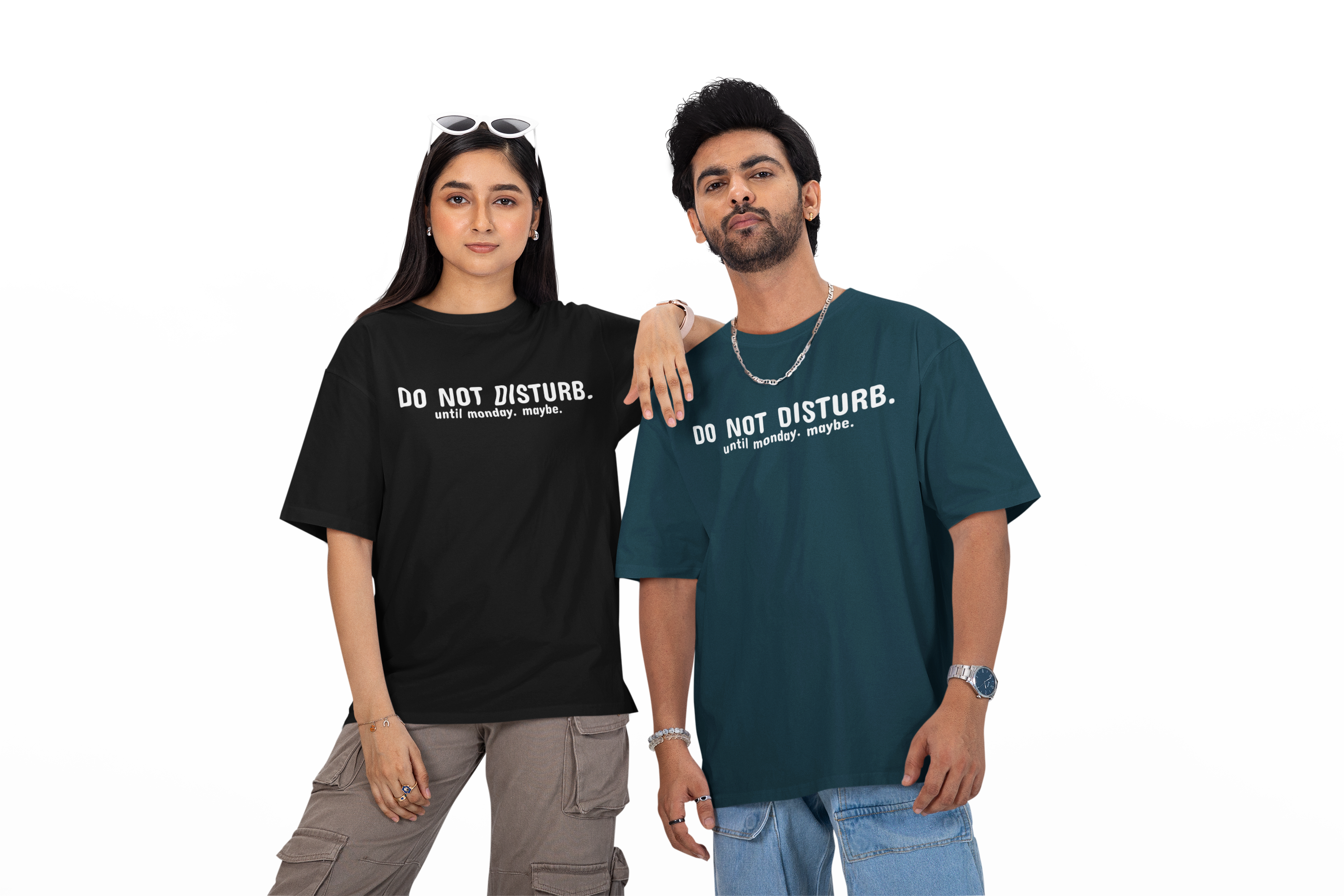 DO NOT DISTURB. Unisex Oversized Tee