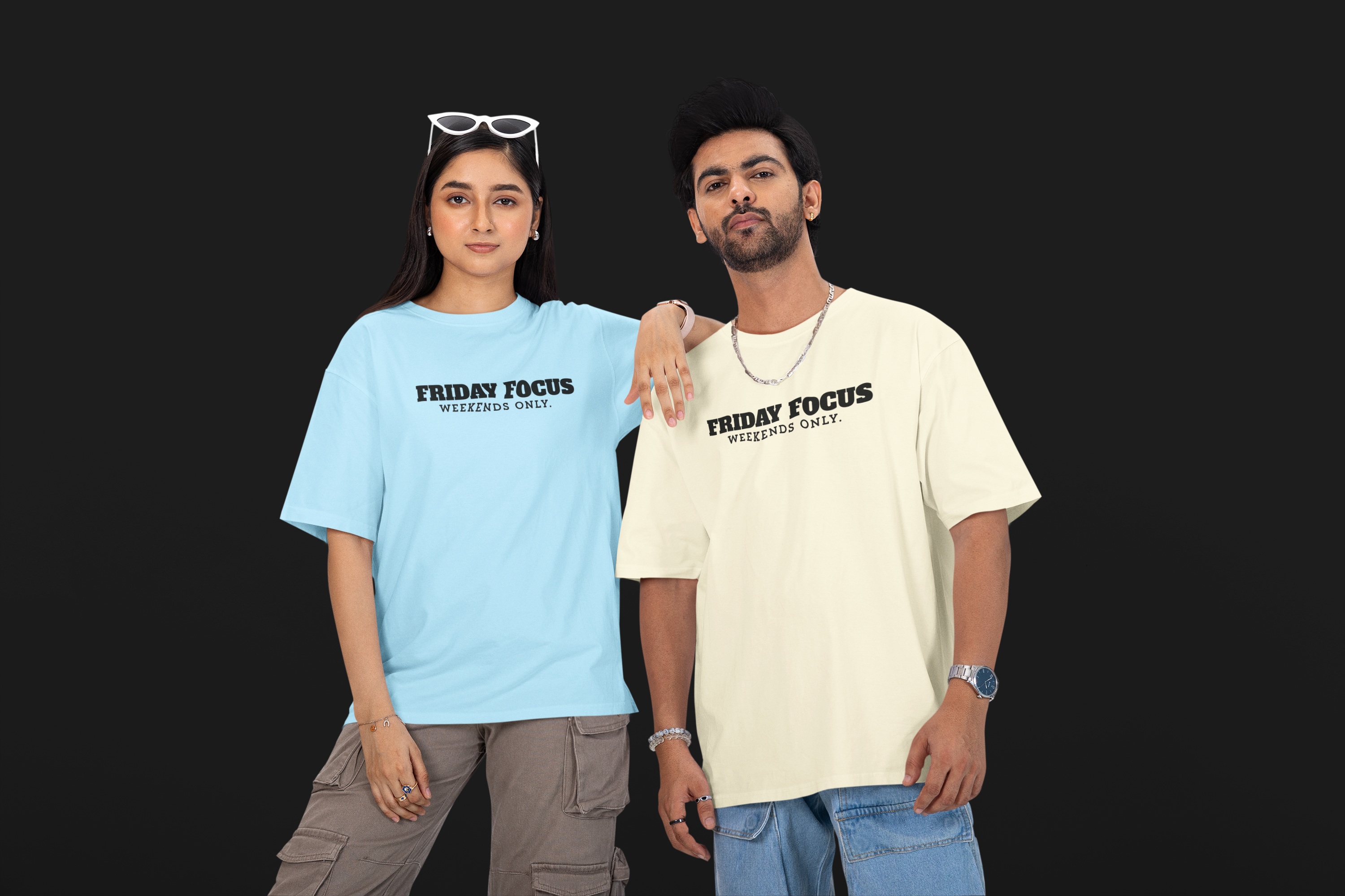 FRIDAY FOCUS. Unisex Oversized Tee