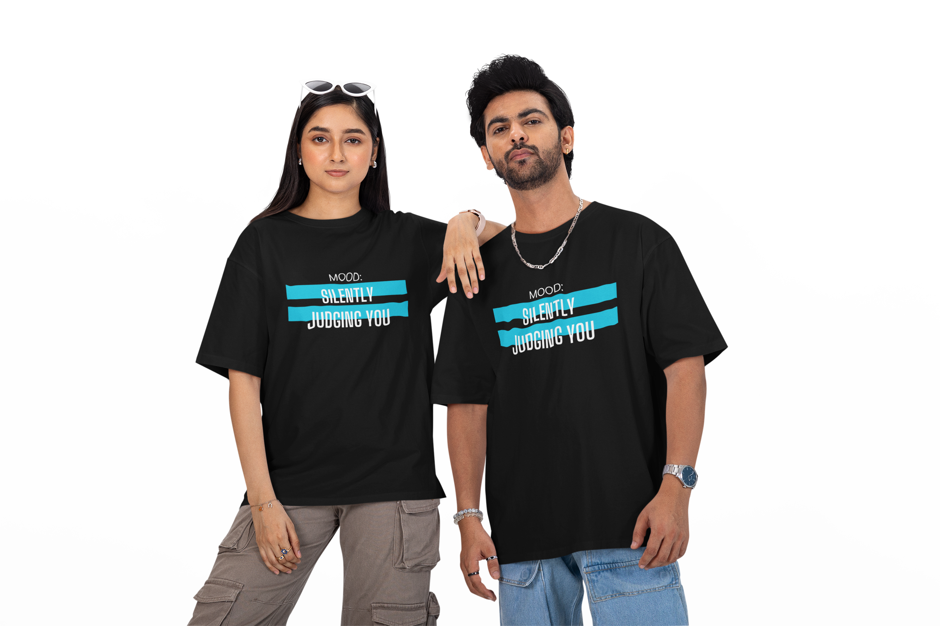 Mood: Silently Judging You – Unisex Oversized Tee