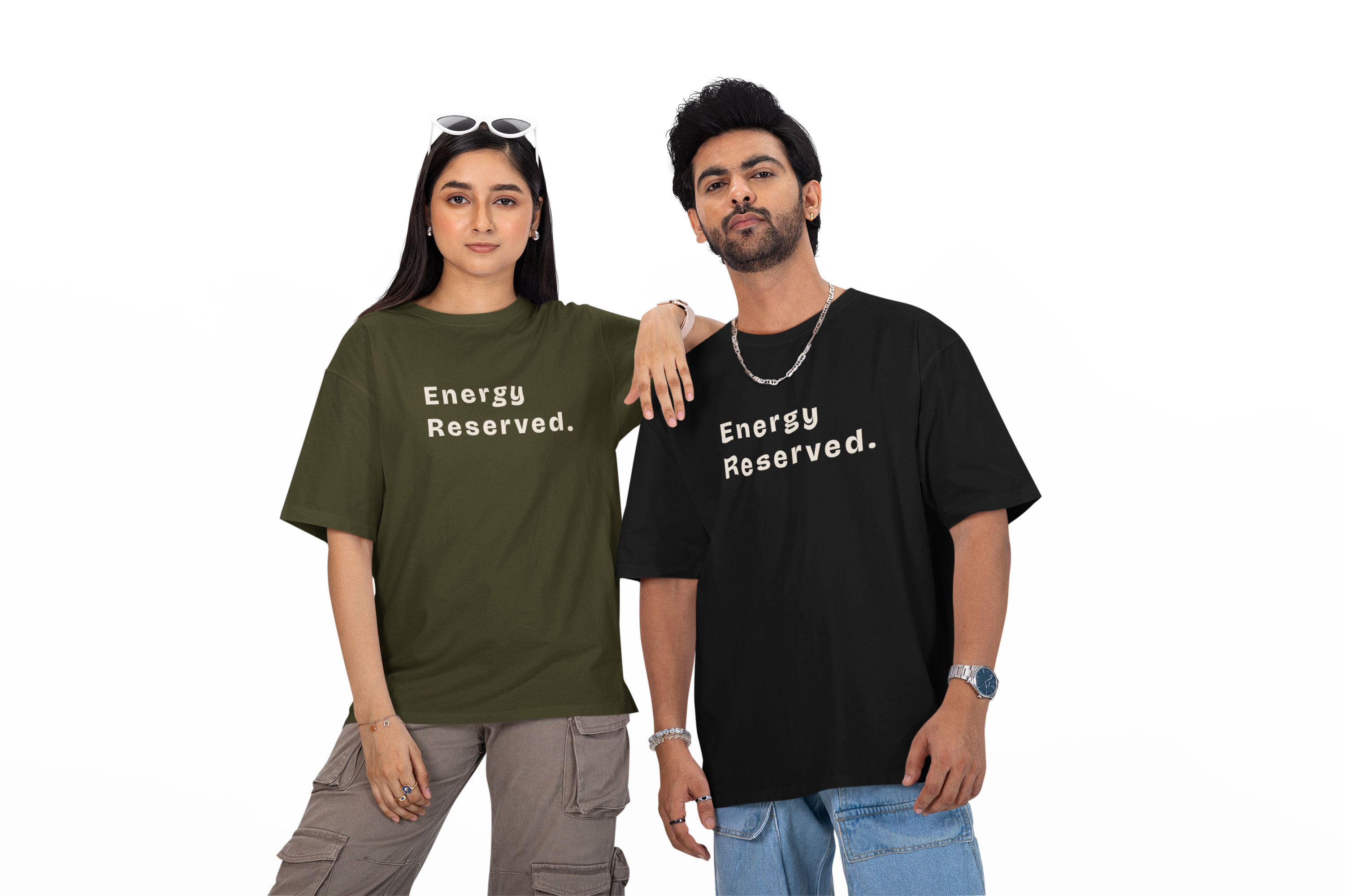 Energy Reserved - Unisex Oversized Tee