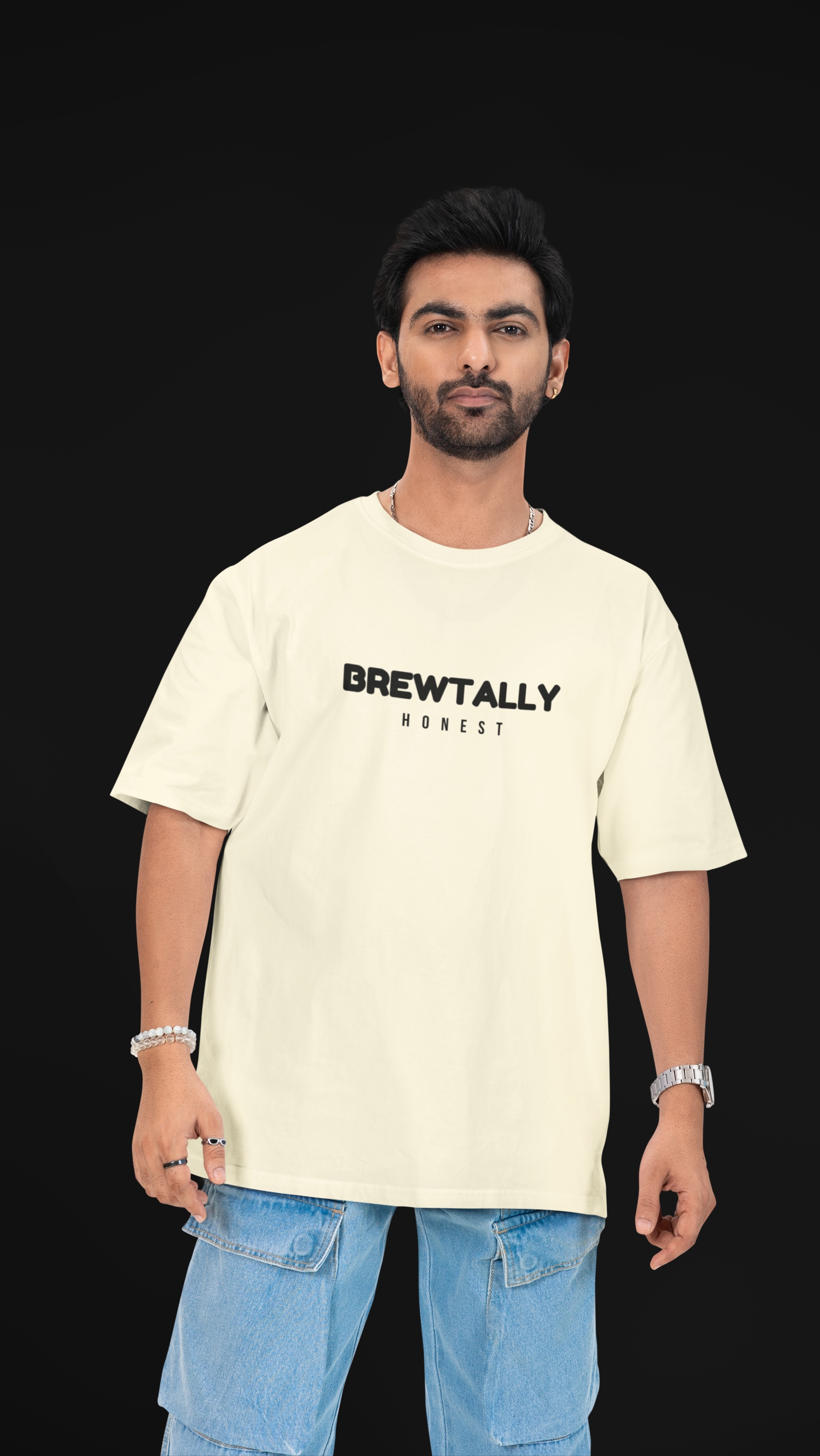 Brewtally Honest Unisex Oversized Tee 🖤☕