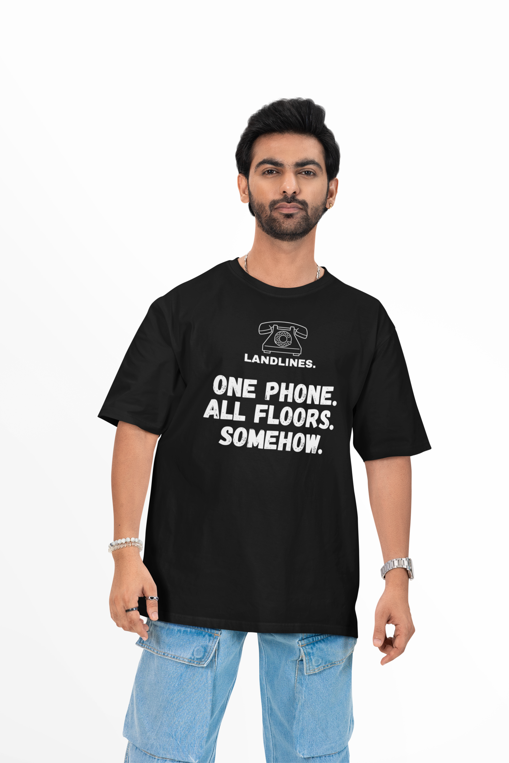 Landlines - Unisex Oversized Tee