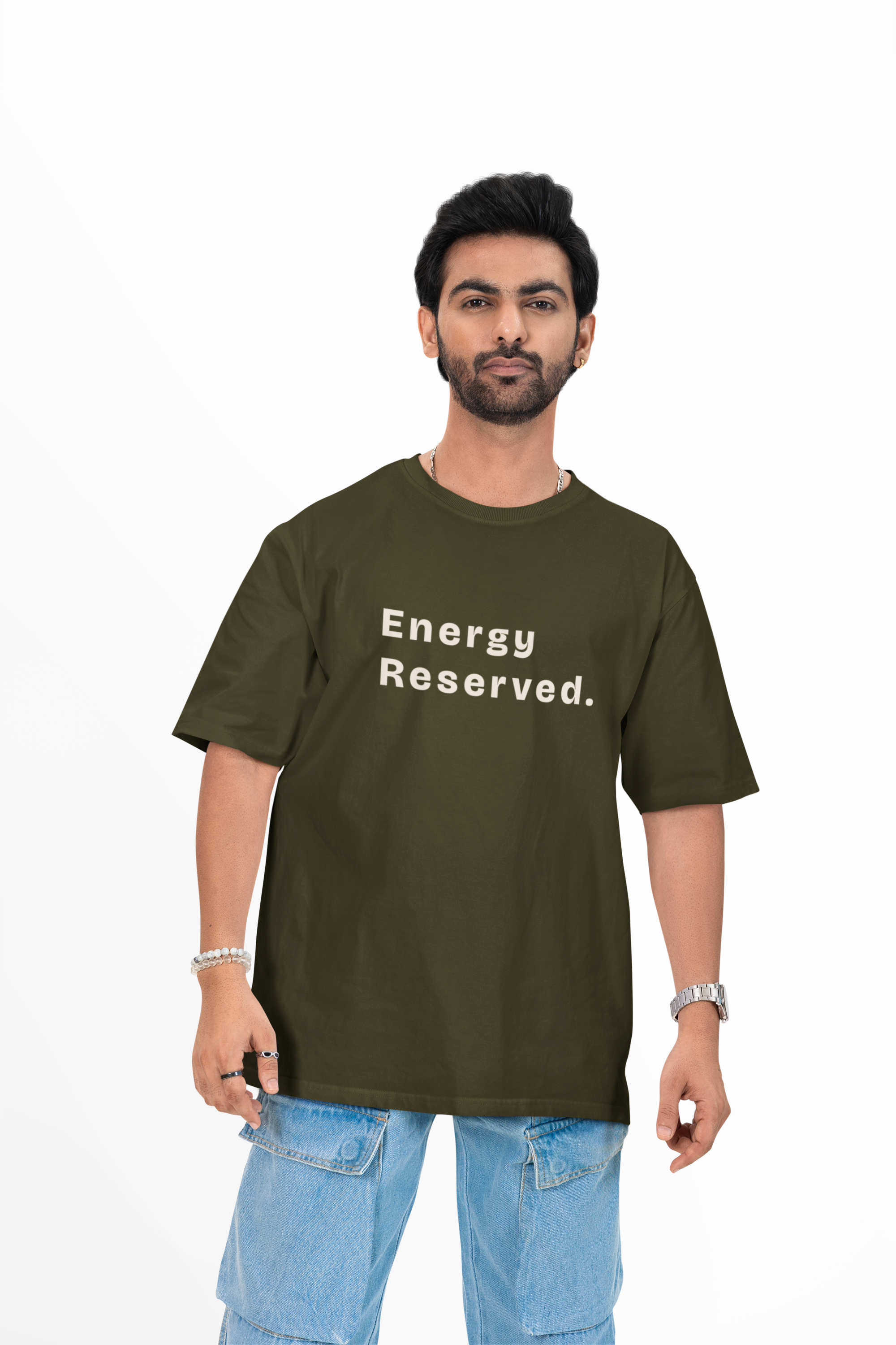 Energy Reserved - Unisex Oversized Tee